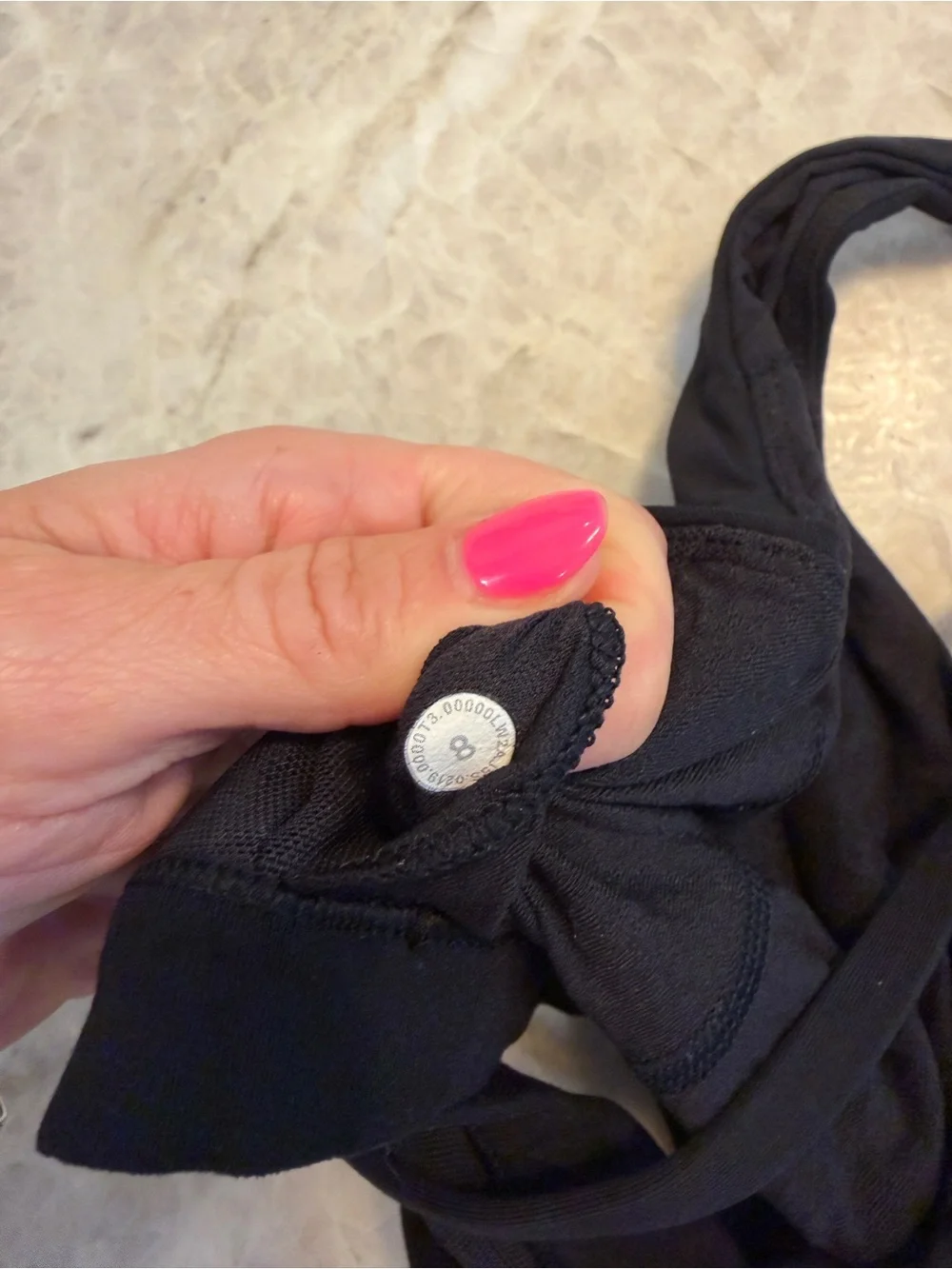 Lululemon Free To Be Serene Bra, black, size 8